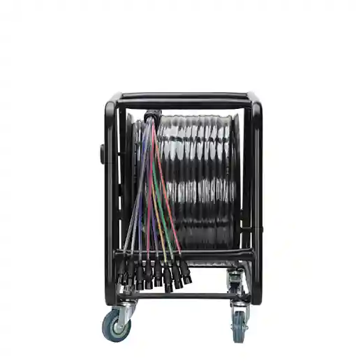 8Channel XLR2+1P 30M with Car and Wheel